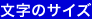 文字サイズ